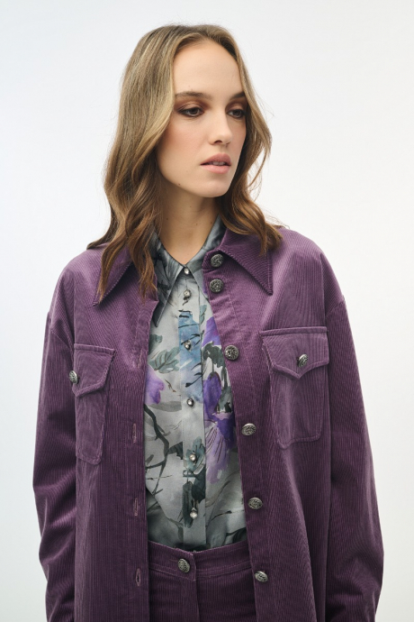 Ζακέτα overshirt κοτλέ 