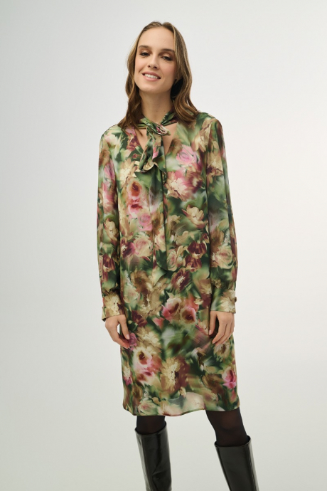 Φόρεμα σατεν με floral print 