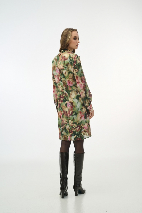 Φόρεμα σατεν με floral print 