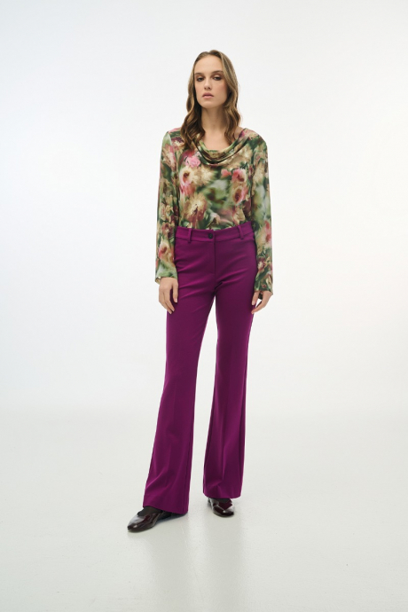 Μπλούζα σατέν με floral print 