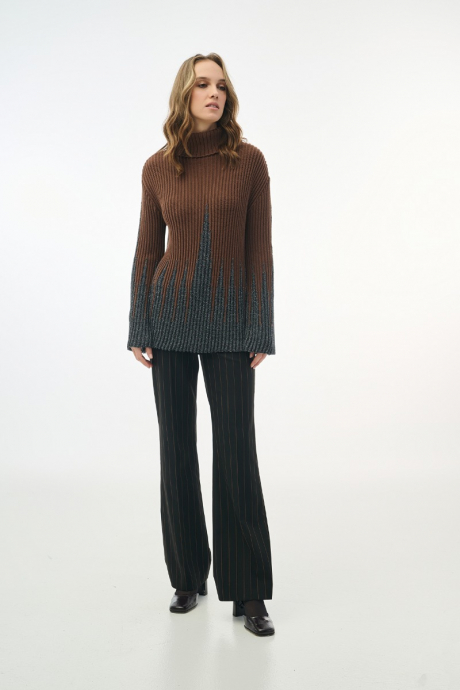 Μπλούζα πλεκτή με σχέδιο lurex 