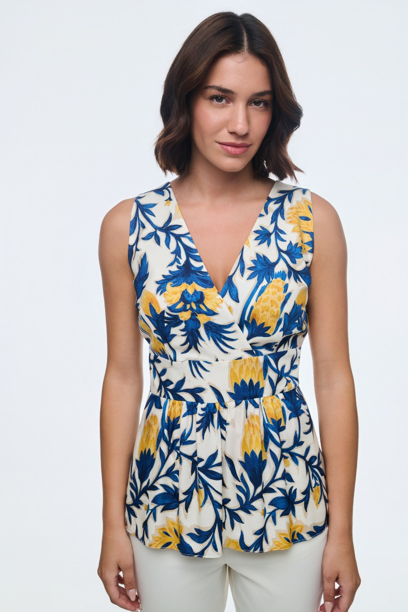 Τοπ peplum από βισκόζη 