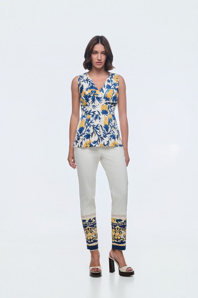 Τοπ peplum από βισκόζη 