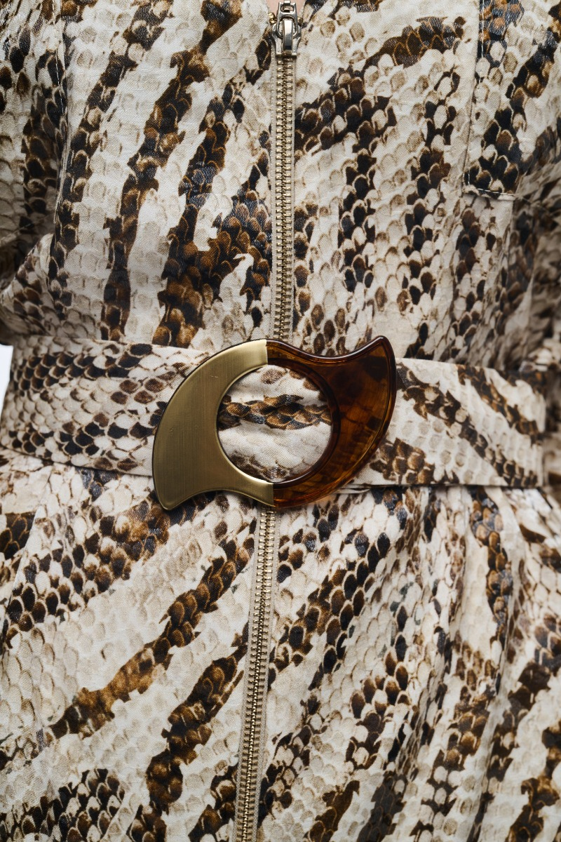Τουνίκ animal print και ζώνη στην μέση 