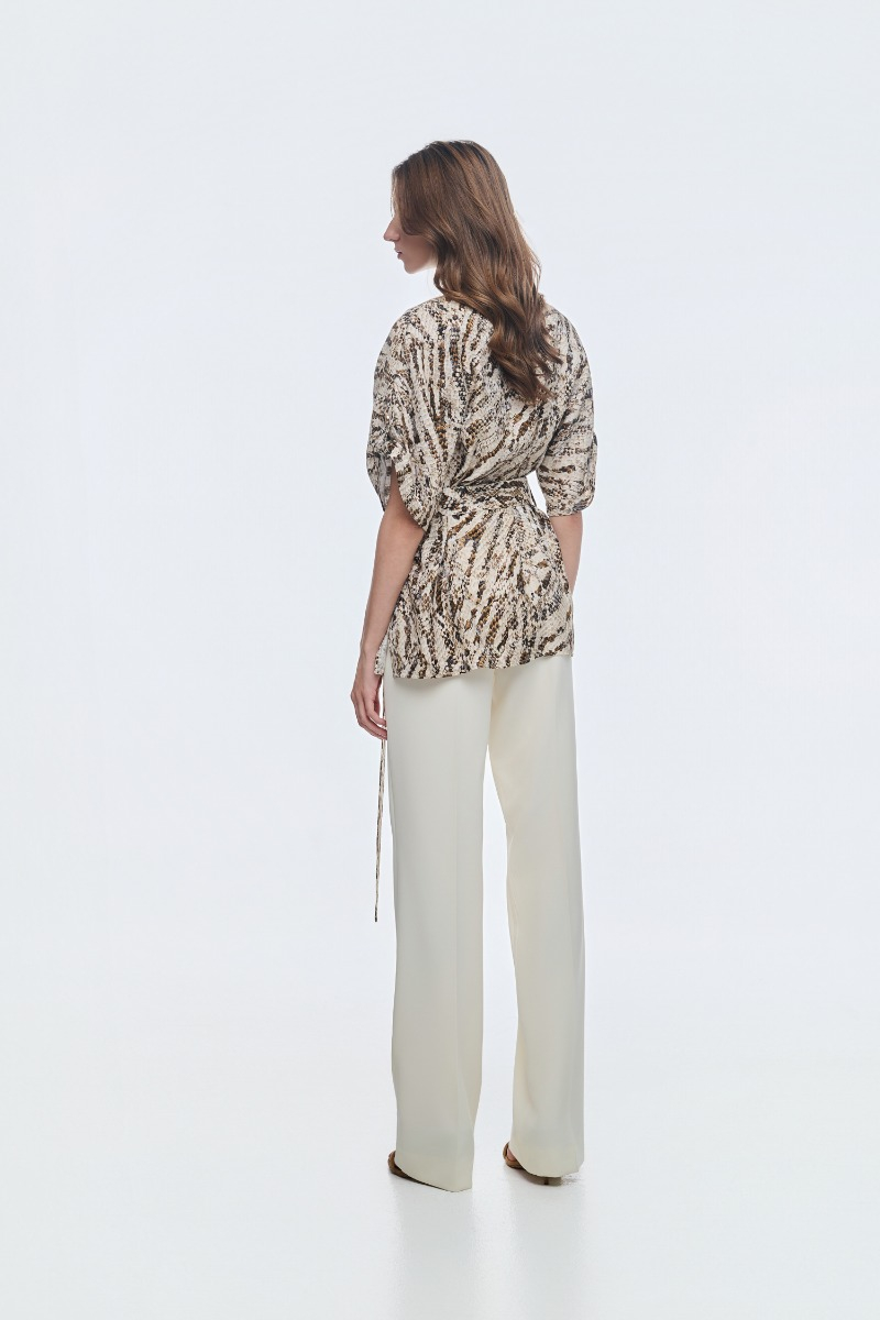 Τουνίκ animal print και ζώνη στην μέση 