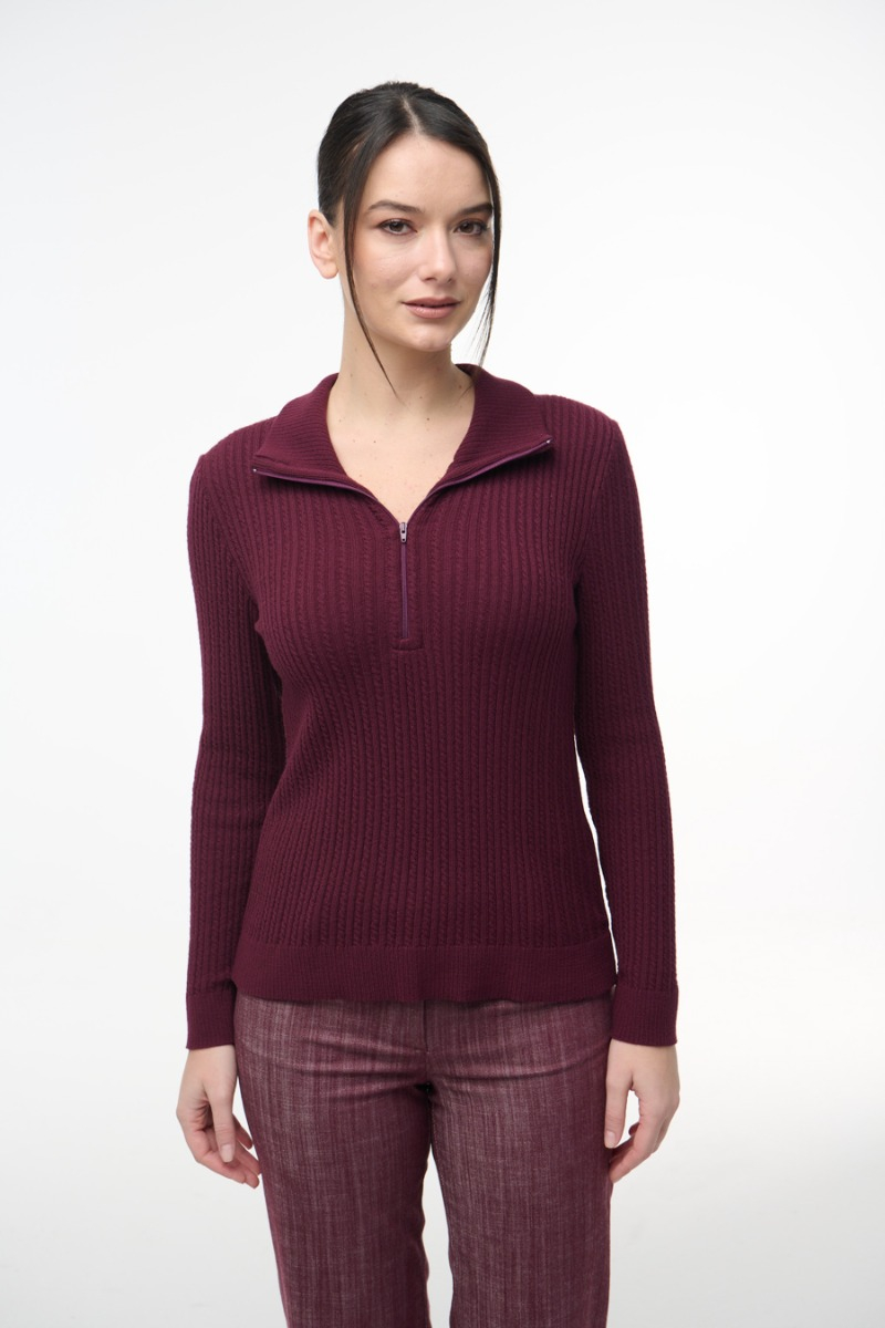 Μπλούζα Πλεκτή Half-zip 